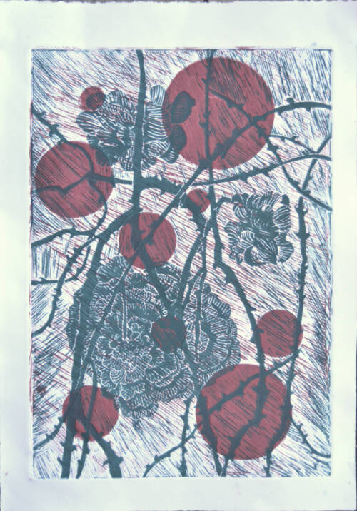 Lino Print with two plates